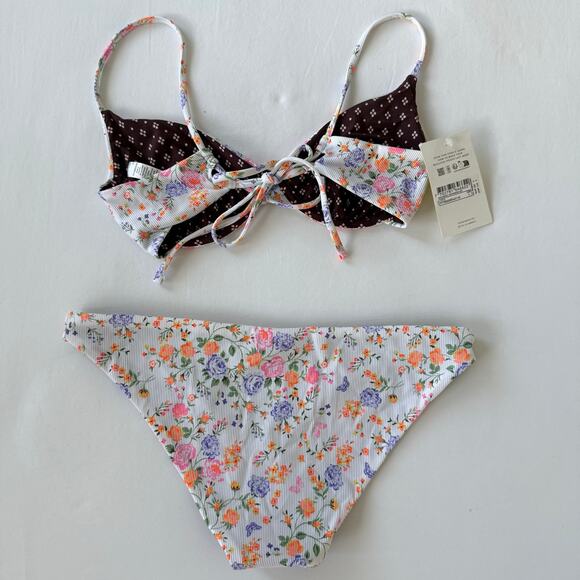 Maaji Bikini Dainty Underwire Bikini Top and Bottom Reversible Size L NWT - Picture 5 of 6